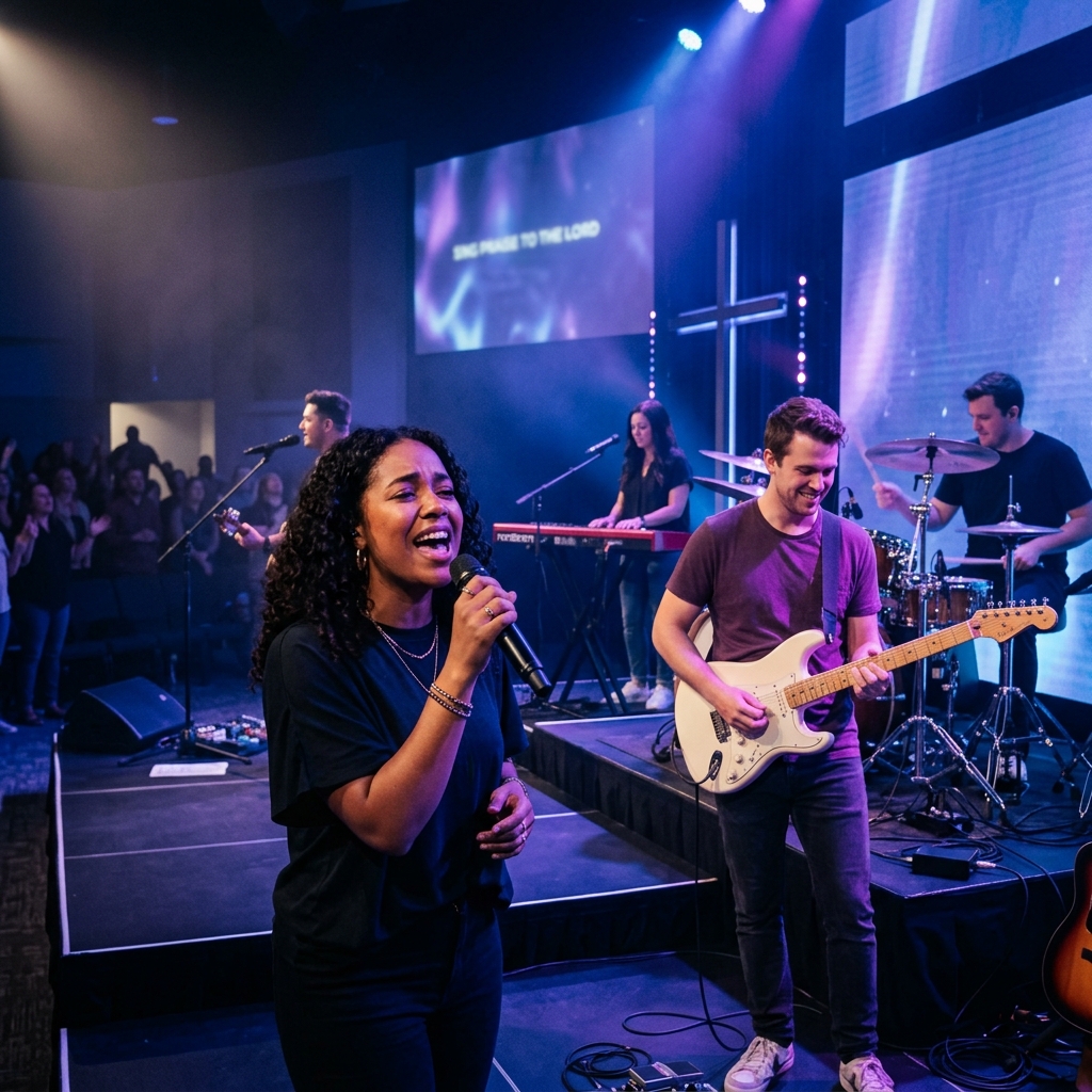 Banda de adoración en vivo