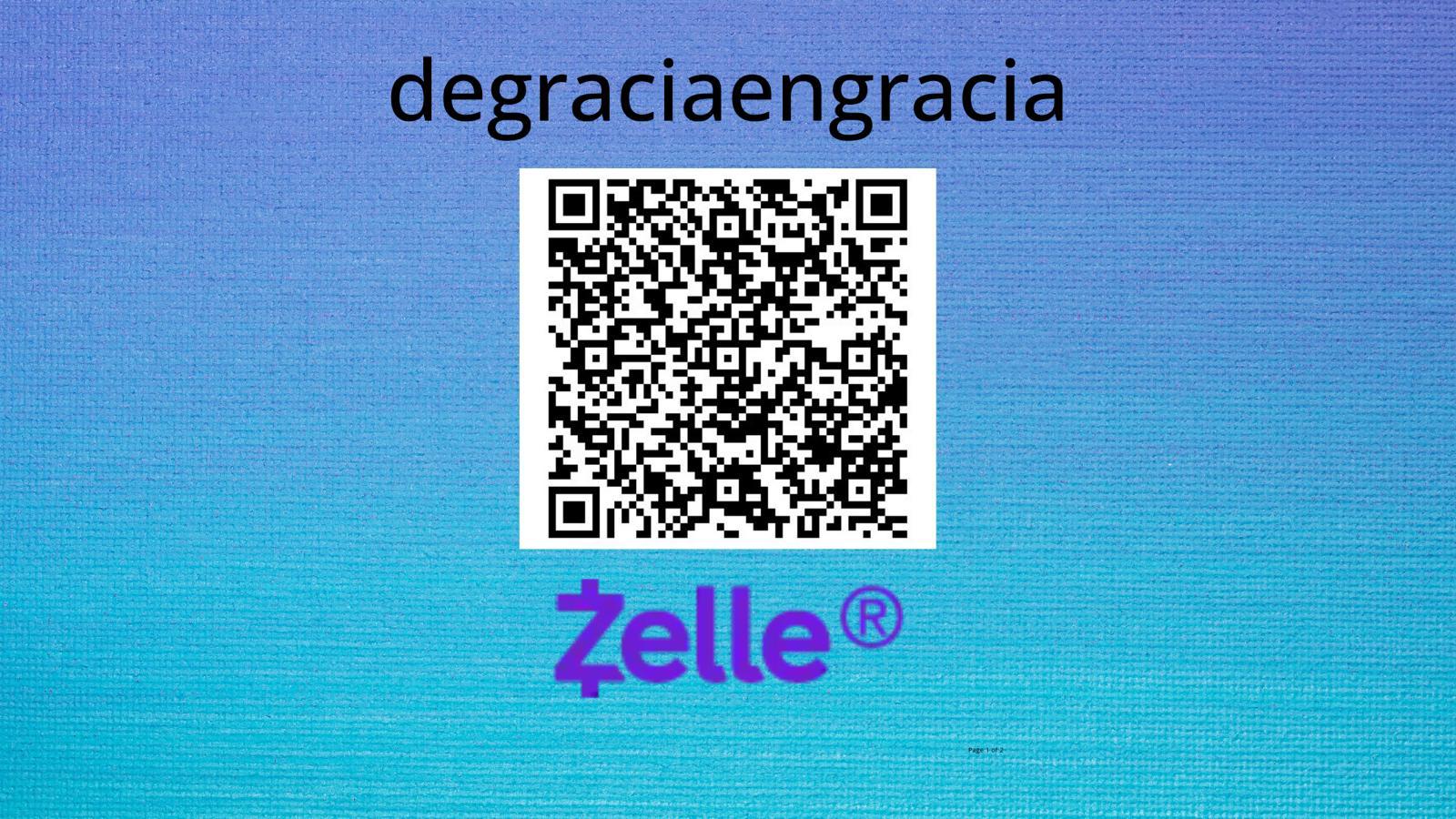 Código QR Zelle De Gracia en Gracia